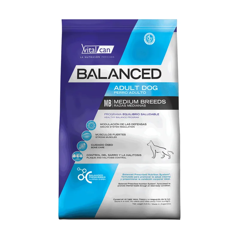 Vital Can Balanced Adulto Raza Mediana 20 kg